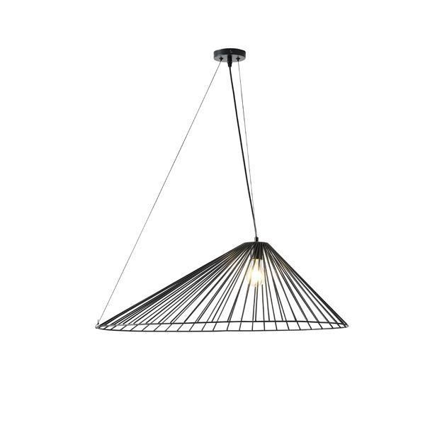 ΦΩΤΙΣΤΙΚΟ ΚΡΕΜΑΣΤΟ ΜΕΤΑΛΛΟ 1XE27 Max 15w 800x520x1360mm ΜΑΥΡΟ ARTE ILLUMINA RAY Μέταλλο Μ0.80Π0.52Υ1.36