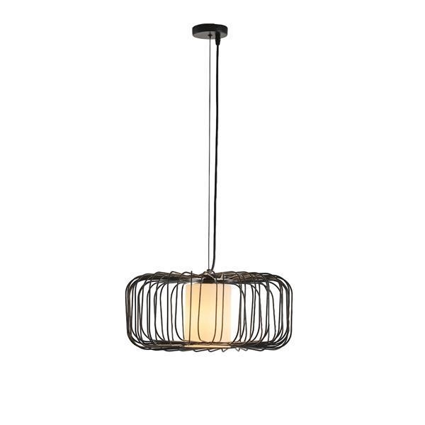 ΦΩΤΙΣΤΙΚΟ ΚΡΕΜΑΣΤΟ ΜΕΤΑΛΛΟ 1XE27 Max 15w 340X340X1520mm ΜΑΥΡΟ ARTE ILLUMINA AIRY Μέταλλο Φ0.47*Υ1.27