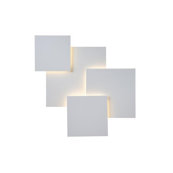 ΦΩΤΙΣΤΙΚΟ TOIXOY ΜΕΤΑΛΛIKO LED 30W 2600Lm 3000Κ 550X550mm ΛΕΥΚΟ ARTE ILLUMINA THALIA Μέταλλο Μ0.55Π0.06Υ0.55