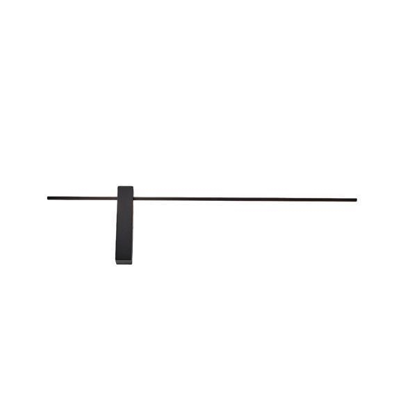 ΑΠΛΙΚΑ TOIXOY ΜΕΤΑΛΛΙΚΗ LED 10W 1000Lm 3000K 800X200X40mm ΜΑΥΡΟ ARTE ILLUMINA CLIO Μέταλλο M0.80Π0.20Υ0.04