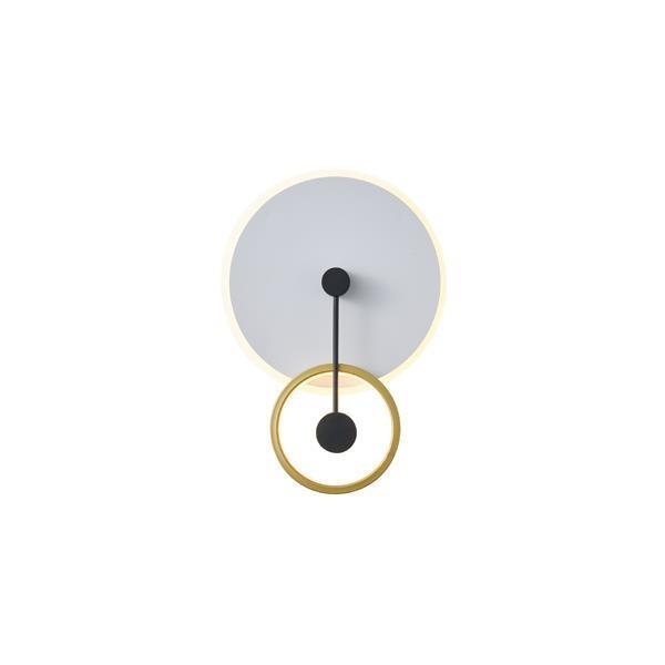 ΦΩΤΙΣΤΙΚΟ TOIXOY ΜΕΤΑΛΛIKO LED 15W 1000Lm 3000K 280x400x70mm ΧΡΥΣΟ ARTE ILLUMINA O CLOCK Μέταλλο Μ0.28Π0.03Υ0.40