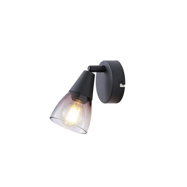 ΣΠΟΤ ΜΕΤΑΛΛΙΚΟ ΜΕ SMOKY ΓΥΑΛΙ 1XE14 D80XH165mm ARTE ILLUMINA CLASSY Μέταλλο Μ0.08Π0.08Υ0.165