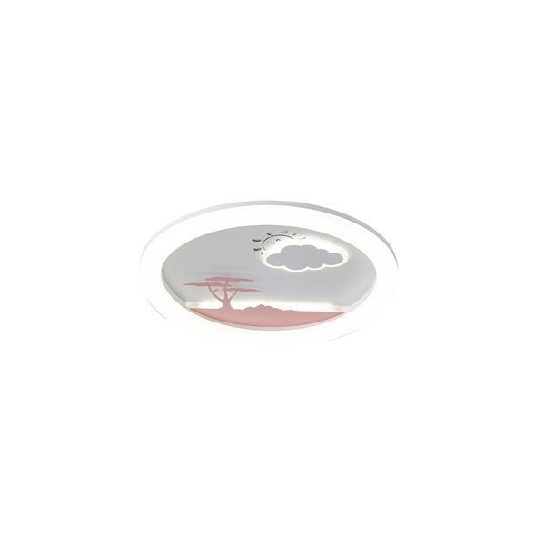 ΠΛΑΦΟΝΙΕΡΑ LED 60W Φ50 6120Lm 3000K 3CCT(3000-4000-6000K) 3000-4000-6500K 480x65mm ΛΕΥΚΟ-ΡΟΖ ARTE ILLUMINA ALEGRE Μέταλλο Φ0.48*Υ0.065