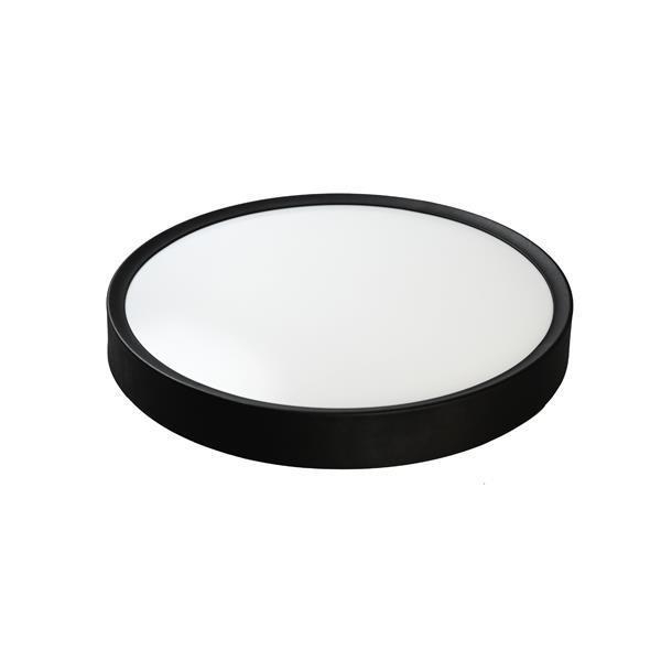 ΠΛΑΦΟΝΙΕΡΑ LED 36W 2500Lm 3CCT(3000-4000-6000K) Φ480mm ΜΑΥΡΟ ARTE ILLUMINA MOONLIGHT Μέταλλο Φ0.48*Υ0.065