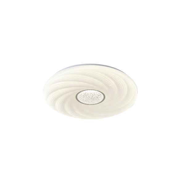 ΠΛΑΦΟΝΙΕΡΑ LED 60W 5580Lm 3000K 3CCT 3000-4000-6500K Φ480x75mm ΛΕΥΚΟ ARTE ILLUMINA TRIANO Μέταλλο Φ0.48*Υ0.075