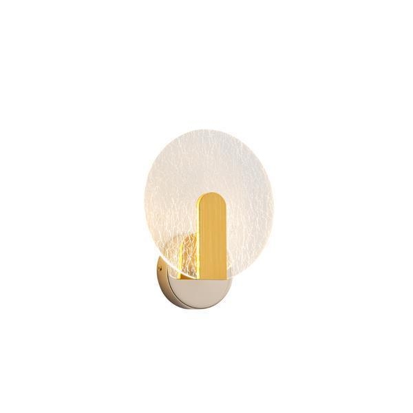 ΑΠΛΙΚΑ ΑΚΡΥΛΙΚΗ 8W 3000K 720Lm 230X195mm ΧΡΥΣO ARTE ILLUMINA VOLET Ακρυλικό Μ0.195Π0.06Υ0.23