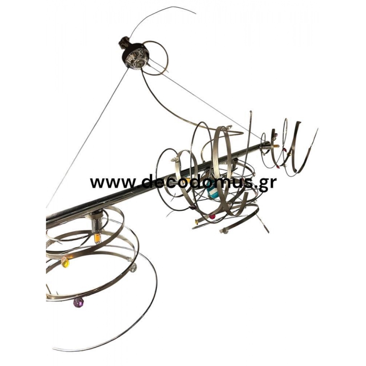ΦΩΤΙΣΤΙΚΟ ΡΑΓΑ INOX  ΜΕ ΧΡΩΜΑΤΙΣΤΑ SWAROVSKI 5ΦΩΤΟ Ανοξείδωτο 100Χ20