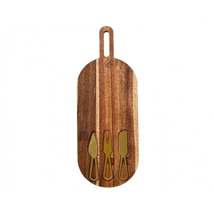 ΠΛΑΤΩ ΤΥΡΙΩΝ ACACIA WOOD ΟΒΑΛ ΑΠΟ 100% ΑΝΑΝΕΩΣΙΜΕΣ ΠΗΓΕΣ KAEMINGK Ξύλο Μ0.45Π0.17Υ0.015