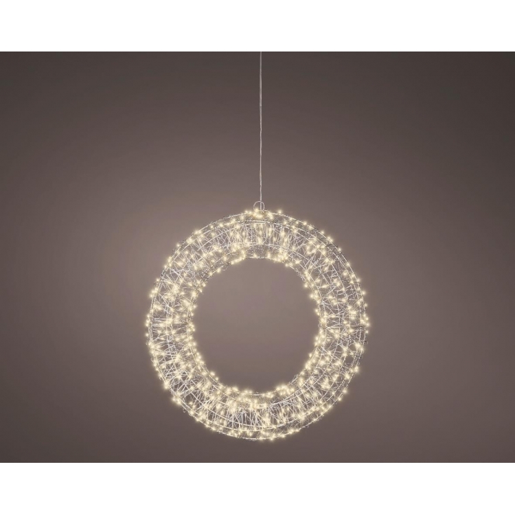 LUMINEO MICRO LED ΜΕΤΑΛΛΙΚΟ ΣΤΕΦΑΝΙ ΡΕΥΜΑΤΟΣ ΜΕ  ΧΡΟΝΟΔΙΑΚΟΠΤΗ Μέταλλο Φ0.38*Υ0.07