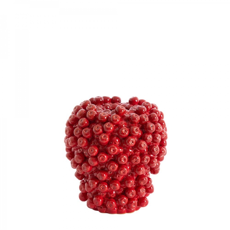 KEΡAMIKO BAZO KOKKINO ME ΣΧΕΔΙΟ BERRIES Lihgt & Living Κεραμικό Φ0.255*Υ0.27