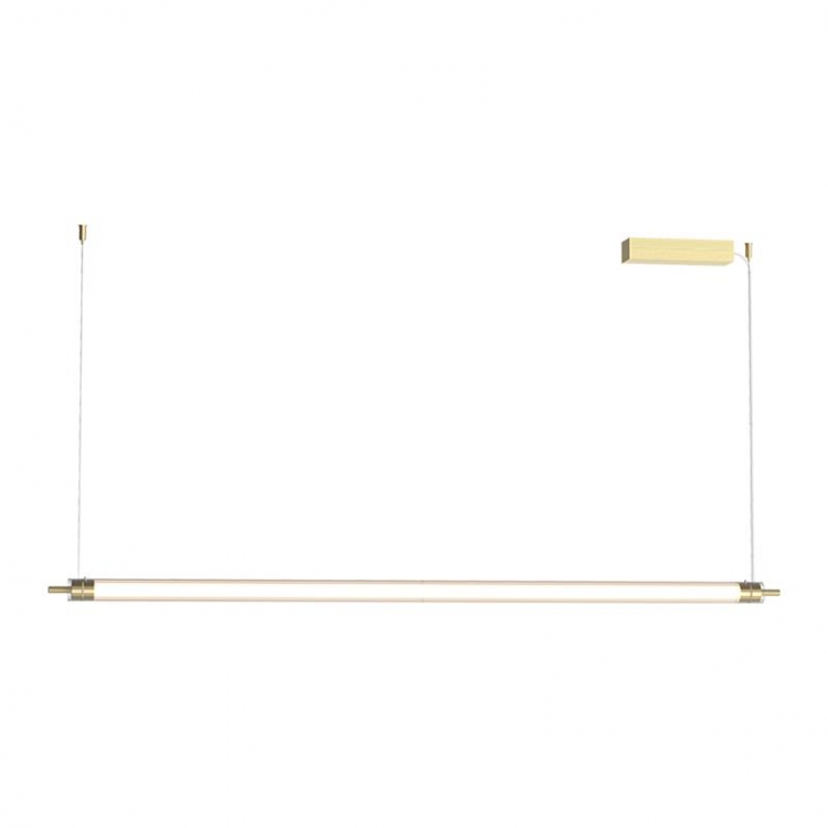 ΚΡΕΜΑΣΤΟ LED ΓΡΑΜΜΙΚΟ ΦΩΤΙΣΤΙΚΟ 33W 3000K TRIAC ΒΟΥΡΤΣΙΣΜΕΝΟ ΧΡΥΣΟ Μέταλλο Μ1.246Π0.04Υ2.00