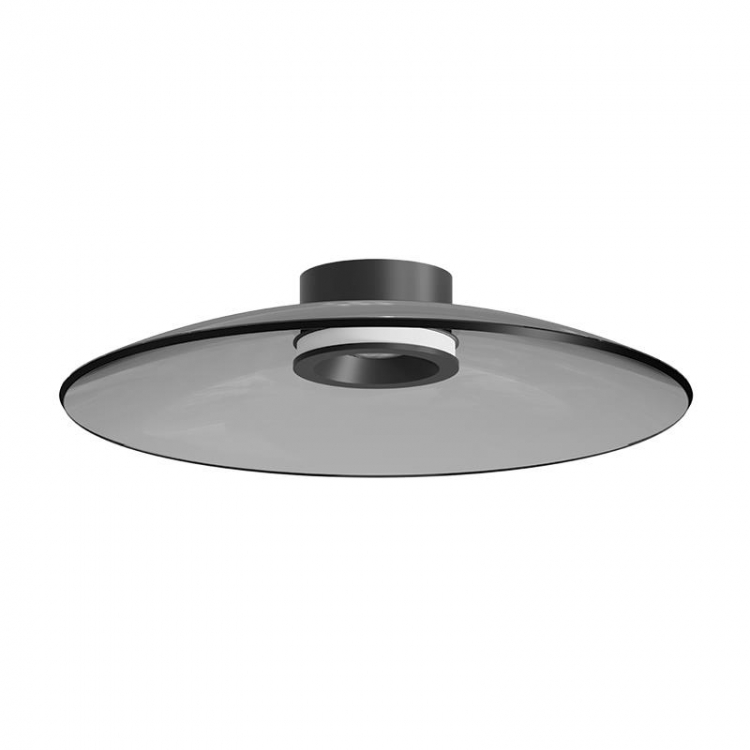 ΦΩΤΙΣΤΙΚΟ ΟΡΟΦΗΣ LED 30W 2700K-3000K TRIAC ΜΑΥΡΟ ΜΑΤ - ΚΑΠΝΙΣΤΟ ΓΥΑΛΙ Γυαλί Φ0.50*Υ0.11