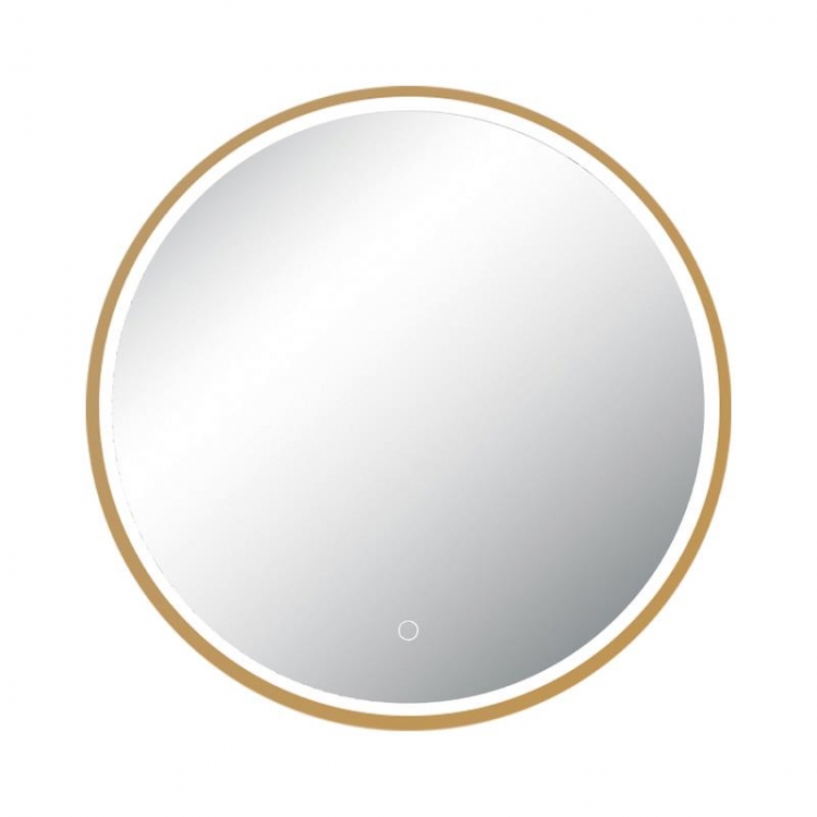 ΚΑΘΡΕΦΤΗΣ ΜΕ ΦΩΣ LED 15W 3000K-4000K ΣΤΡΟΓΓΥΛΟΣ ΜΕ DIMER ΑΦΗΣ ΑΝΟΔΙΟΜΕΝΟ ΧΡΥΣΟ IP44 Αλουμίνιο Φ0.60