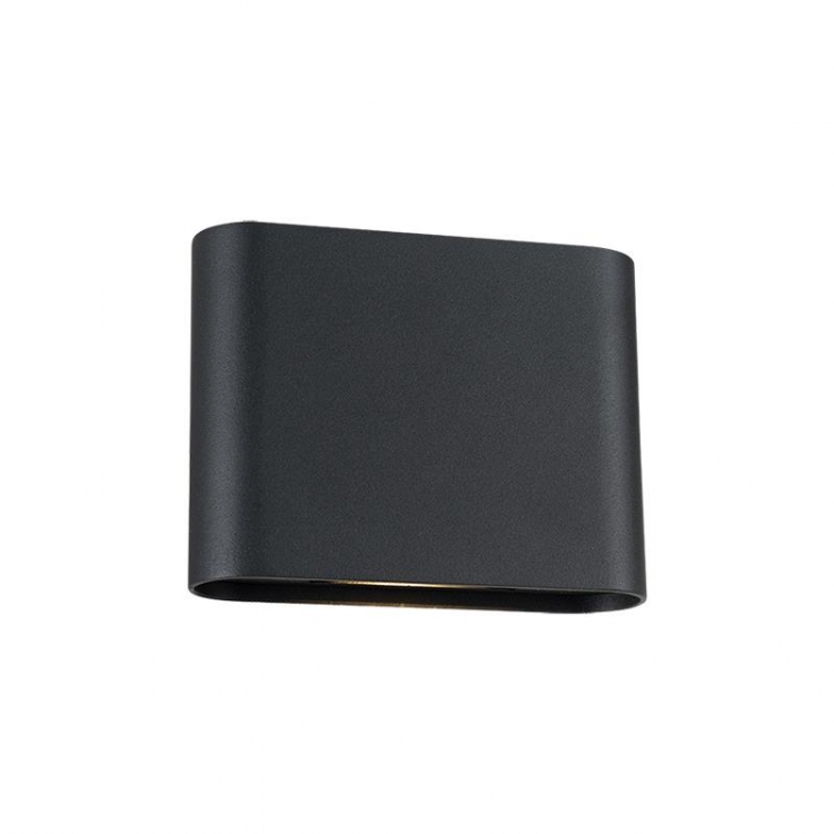 ΑΠΛΙΚΑ ΕΞΩΤΕΡΙΚΟΥ ΧΩΡΟΥ LED UP-DOWN LIGHT 6W 3000K-4000K SANDY BLACK ALUMINIUM IP65 Γυαλί 13*4.8*Y10