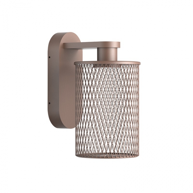 ΦΩΤΙΣΤΙΚΟ TOIXOY LED ΕΞΩΤΕΡΙΚΟΥ ΧΩΡΟΥ 6W 3000K ΣΑΓΡΕ ΚΑΦΕ ΑΛΟΥΜΙΝΙΟΥ - ΑΚΡΥΛΙΚΟ IP54 Αλουμίνιο Μ0.155Π0.115Υ0.25