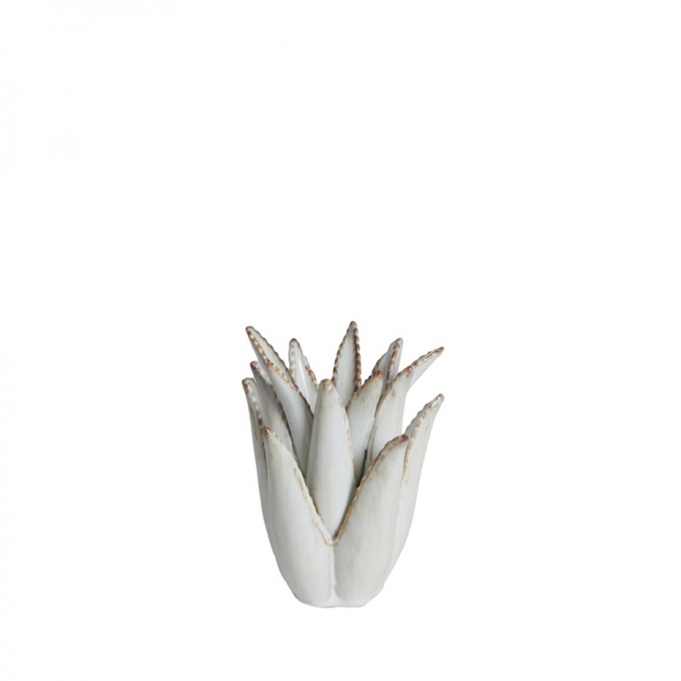 Κηροπήγιο Φ13x16 εκ. CACTUS κεραμικό κρεμ Light & Living Κεραμικό Φ0.13*Υ0.16