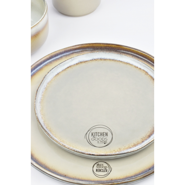 ΠΙΑΤΟ ΦΡΟΥΤΟΥ ΓΚΡΙ Kitchen good & more - Kaemingk Stoneware Φ19.5Χ1.5 ΕΚ.