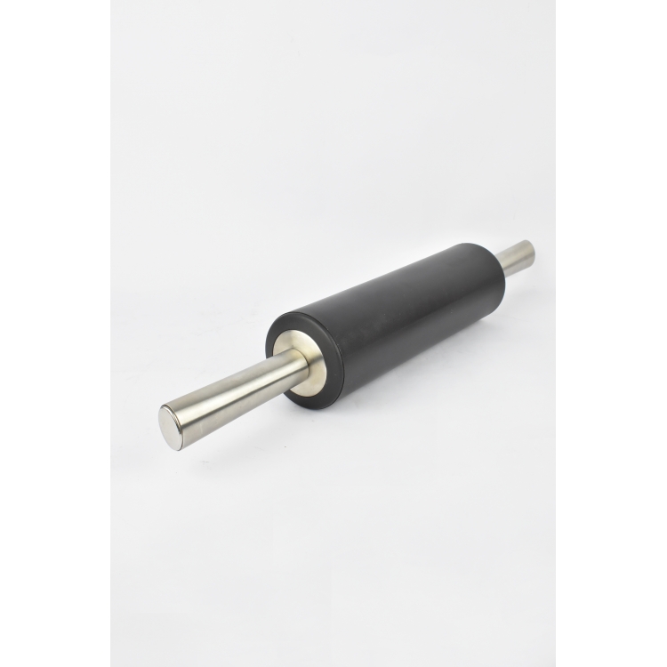ΜΑΥΡΟΣ ΠΛΑΣΤΗΣ ΜΕ INOX ΧΕΡΟΥΛΙ Inox H48 cm(handle11.5*2)