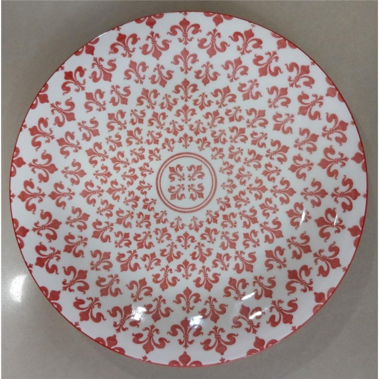 ΠΙΑΤΟ ΦΡΟΥΤΟΥ ΚΟΚΚΙΝΟ ISABELLA 6 ΤΜΧ Stoneware Φ21*2.5