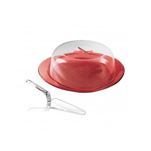 ΤΟΥΡΤΙΕΡΑ ΚΑΠΑΚΙ-ΣΠΑΤΟΥΛΑ 3 ΤΜΧ ΚΟΚΚΙΝΗ Plexiglass 39*32*13
