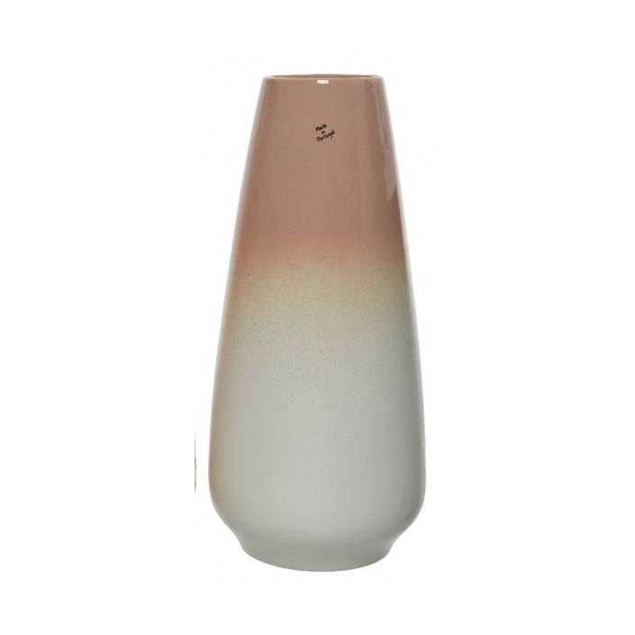 ΒΑΖΟ NUDE-ΛΕΥΚΟ Made in Portugal - Kaemingk Κεραμικό Φ18*41Υ