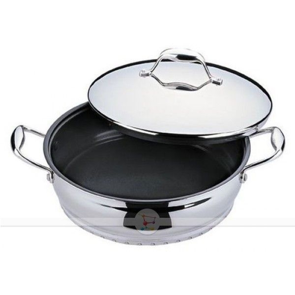 ΚΑΤΣΑΡΟΛΑ ΑΝΤΙΚΟΛΛΗΤΙΚΗ ΚΑΙ ΓΙΑ ΕΠΑΓΩΓΙΚΗ ΕΣΤΙΑ FERNO Inox Φ22*31,5*15