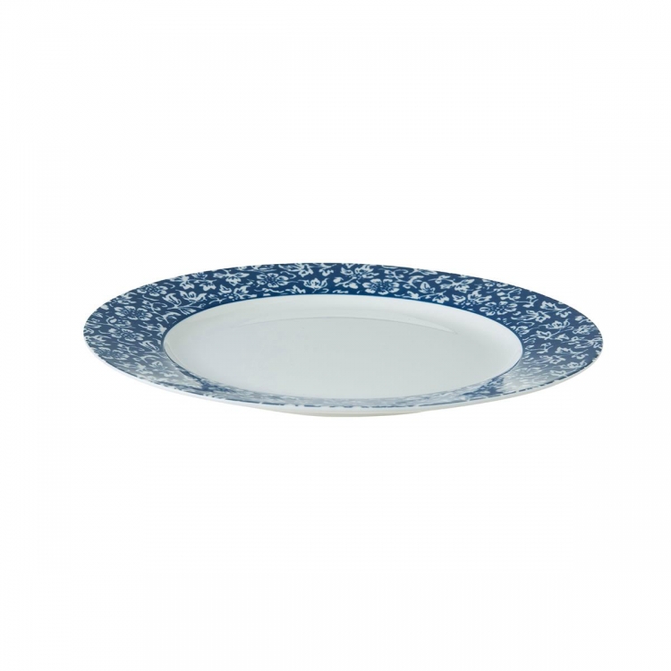 LAURA ASHLEY-ΠΙΑΤΟ 20CM SWEET ALLYSUM ΜΠΛΕ ΜΕ ΛΕΥΚΑ ΛΟΥΛΟΥΔΙΑ-BLUEPRINT Πορσελάνη Φ20