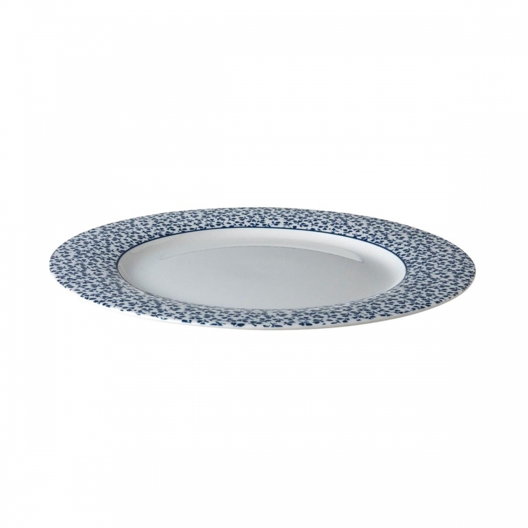 LAURA ASHLEY-ΠΙΑΤΟ ΦΑΓΗΤΟΥ 23CM FLORIS ΛΕΥΚΟ ΜΕ ΨΗΛΟ ΛΟΥΛΟΥΔΙ ΜΠΛΕ-BLUEPRINT Πορσελάνη Φ23