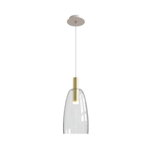 ΦΩΤΙΣΤΙΚΟ ΜΕ ΕΝΣΩΜΑΤΩΜΕΝΟ COB LED ΧΡΥΣΟ ΜΑΤ 5W LED, 3000K, 90Lumen/W Γυαλί 14*35