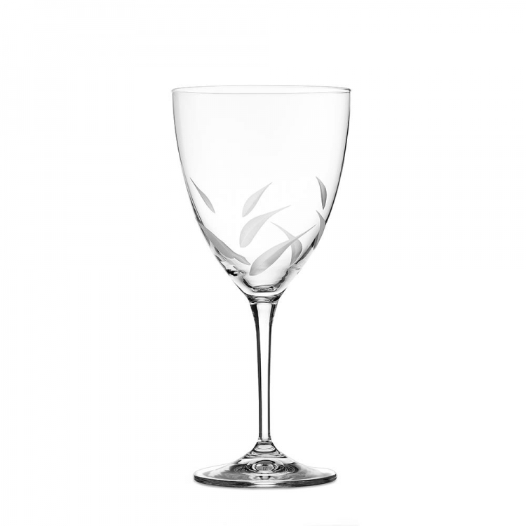 ΠΟΤΗΡΙ ΝΕΡΟΥ ΜΕ ΧΑΡΑΓΜΕΝΑ ΦΥΛΛΑ ΛΕΥΚΑ KATE 400ML 6 ΤΜΧ Κρύσταλλο Φ10*20