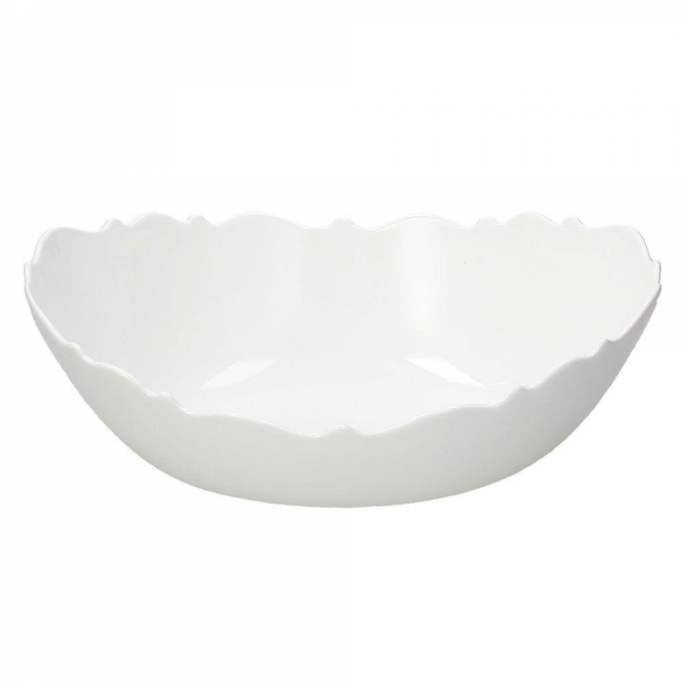 ΦΡΟΥΤΙΕΡΑ ΟΒΑΛ ΚΑLΙΚΑ BIANCO Πορσελάνη 33*23*12
