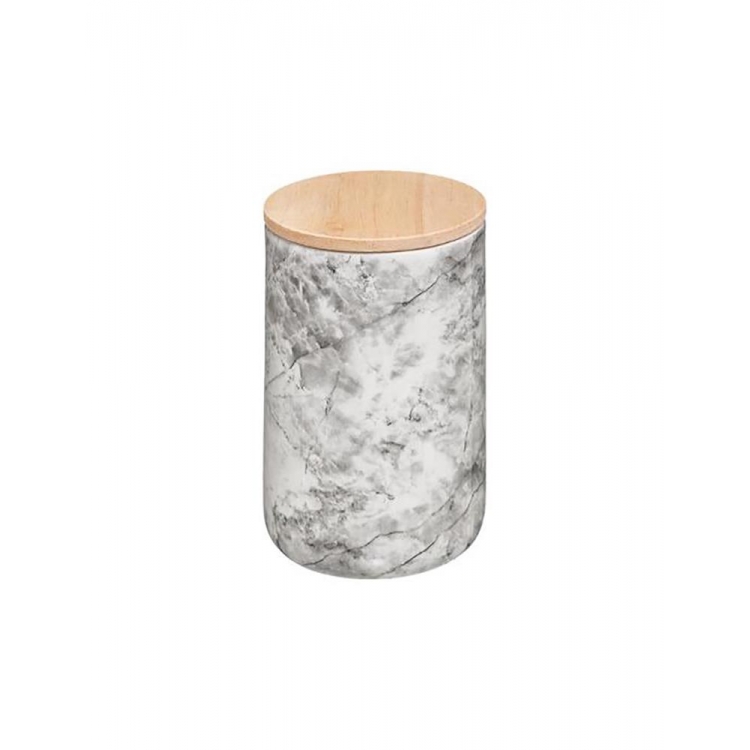 ΒΑΖΟ ΑΠΟΘΗΚΕΥΣΗΣ MARBLE ΛΕΥΚΟ Ξύλο Φ10.5*13.5Υ
