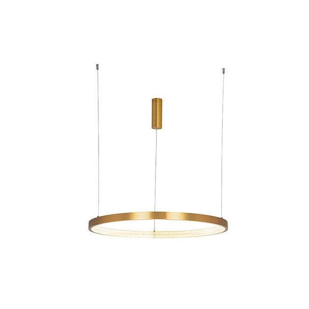 ΚΡΕΜΑΣΤΟ ΦΩΤΙΣΤΙΚΟ LED DIMMABLE TRIAC ΧΡΥΣΟ ΜΑΤ Αλουμίνιο Φ08*Υ0.04