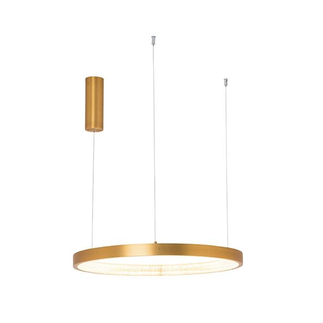 ΚΡΕΜΑΣΤΟ ΦΩΤΙΣΤΙΚΟ LED DIMMABLE TRIAC ΧΡΥΣΟ ΜΑΤ Αλουμίνιο Φ0.6*Υ0.4