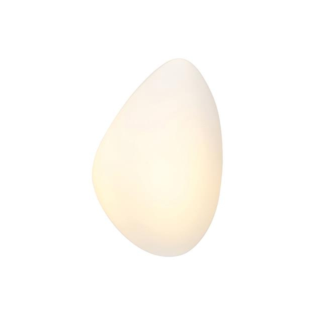 ΑΠΛΙΚΑ ΤΟΙΧΟΥ LED ΜΕ ΛΕΥΚΗ ΟΠΑΛΙΝΑ Μέταλλο 13.5x16.5xh25